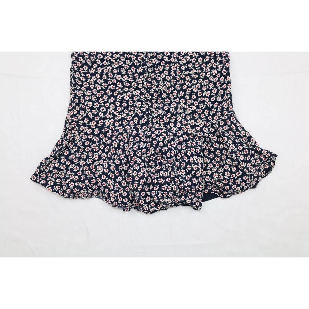 Polo Ralph Lauren Dress Girls Sz 6 Blue Floral Fit Flare Button Lined Collared - Picture 3 of 13